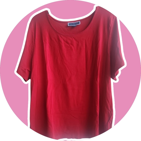 Karen Scott 100% cotton  short sleeves  top Size 3x - Picture 2 of 6